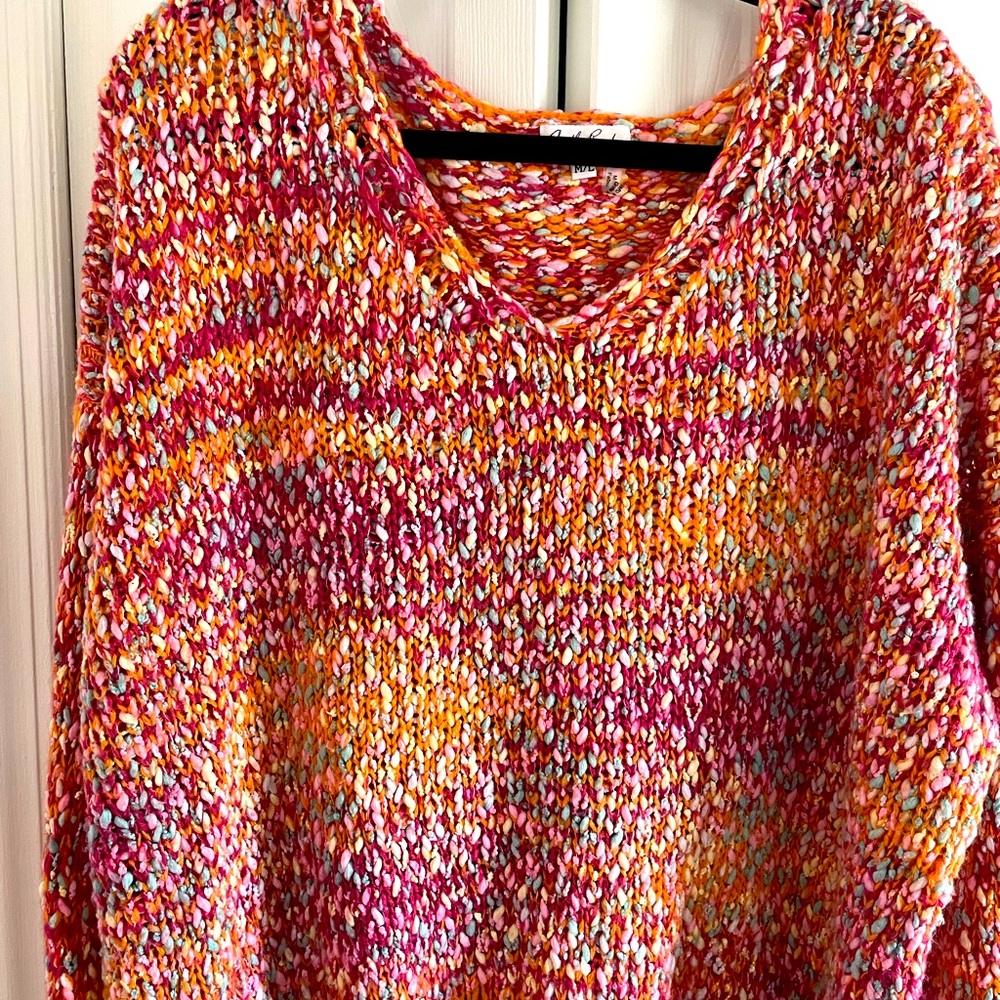 Colorful cozy sweater Size M/L